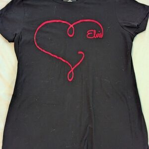 Graceland Elvis Top with a Heart Graphic. -Large